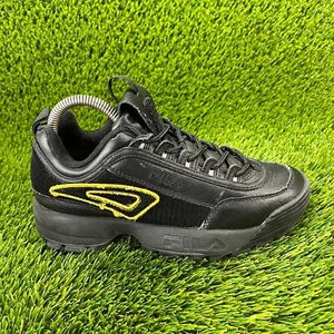 Fila Disruptor 2 Patches Gold Black Womens Size 8 Athletic Shoes Sneakers - Picture 1 of 11