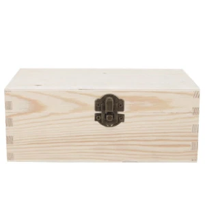 Confezione Regalo Pino Scatole Decorative Conservazione con Coperchio Damigella Trinket - Foto 1 di 12