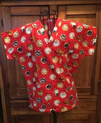 Scrub Tops Small Size Handmade Doctor Veterinarian Nurse Office - Image 1 of 4