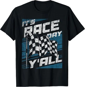 It's Race Day Y_all - Sprint Car Racer Dirt Track Racing Gift Unisex T-Shirt - Picture 1 of 3