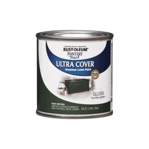 Rust-Oleum Painters Touch Gloss Hunter Green Ultra Cover Premium Latex Paint 8oz - Picture 1 of 1