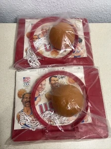 1992 US Olympic Basketball Dream Team Nerf Hoop Promotional Kelloggs NEW X 2 - Picture 1 of 4