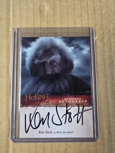 The Hobbit Trading Card Auto - Ken Stott as Balin (Desolation of Smaug) - Picture 1 of 4