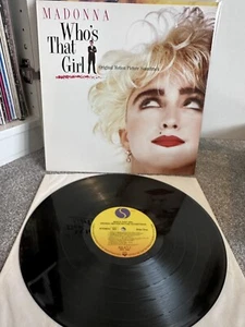 Madonna Who's That Girl Original Motion Picture Soundtrack Lp Vinyl Near Mint - Picture 1 of 1