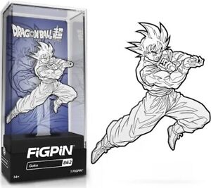 FiGPiN Dragon Ball Z Super -  Goku #862 B&W Gamestop Chase New NIB Rare Sealed