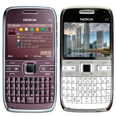 Original Nokia E72 5MP 2.36'' Unlocked WiFi Symbian OS JAVA MP3 3G Mobile Phone - Image 1 of 4