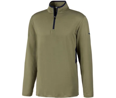 Puma Men's Rotation 1/4 Zip Golf Pullover - Deep Lichen Vert Green, Size 3XL - Image 1 of 4