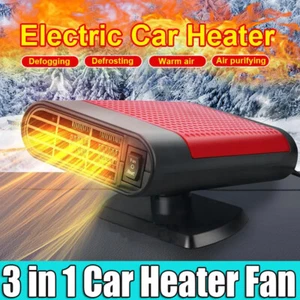 12V 1200W Car Heater Portable Electric Heating Fan Defogger Defroster Demister - Picture 1 of 15