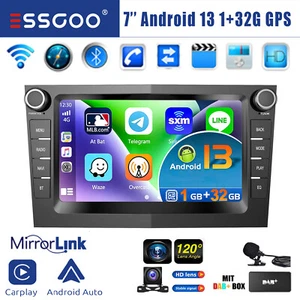 DAB+ 32G Autoradio Carplay Android GPS MIK KAM Für Opel Astra H Corsa C Meriva A - Bild 1 von 15