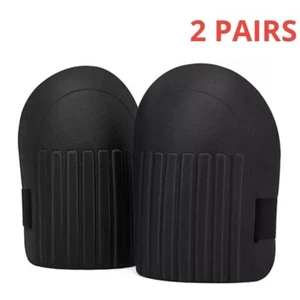 2 Pair EVA Foam Knee Pads Gardening Construction Work Soft Guard Protector BLACK - Picture 1 of 6