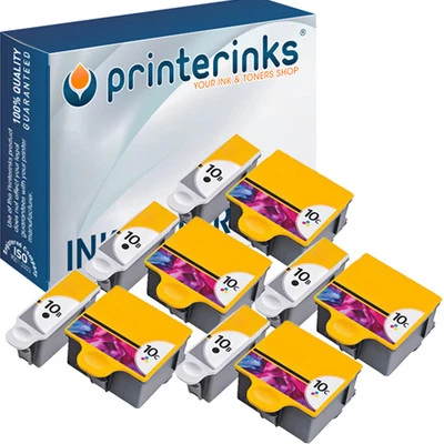 No. 10 Compatible Black & Colour Ink for Kodak Share 5000 5100 5200 - 10 Pack - Image 1 of 4