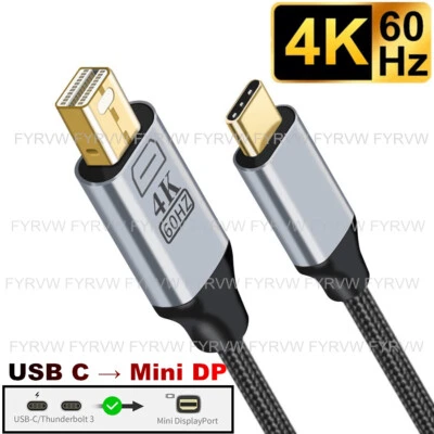 USB C to mini DP Cable USB C to Mini DisplayPort Cable 4K@60Hz Type C to MiniDP - Image 1 of 4