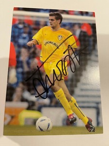 JONATHAN WOODGATE 100 GREATEST SIGNED PHOTO CARD LEEDS UNITED COA AUTOGRAPH UTD