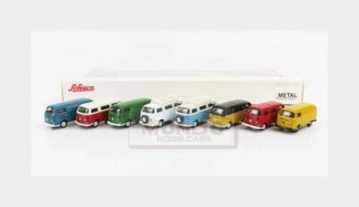 1:87 SCHUCO Volkswagen Set 8X T2 Van Camper Minibus 1962 Various 452668500 - Immagine 1 di 2