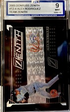 2005 Donruss Zenith Team Zenith Silver Alex Rodriguez #TZ-4 ISA 9 Mint Yankees 