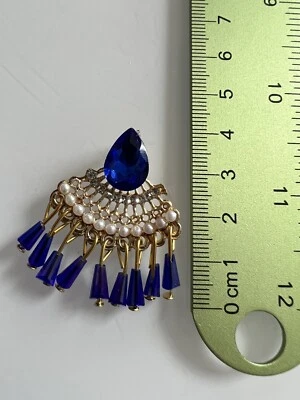 FANCY DRESS BUTTONS/ ASIAN DRESS BUTTONS Royal Blue - Image 1 of 3