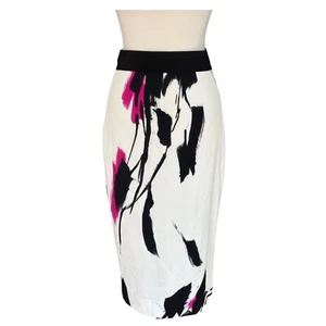 Falda MILLY Of New York Talla 4 Abstracta Midi - Imagen 1 de 3