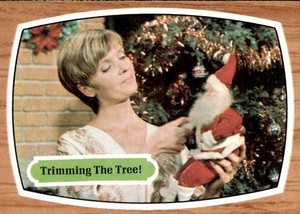 1969 Brady Bunch #70 Trimming the Tree! EX Florence Henderson at Christmas Card
