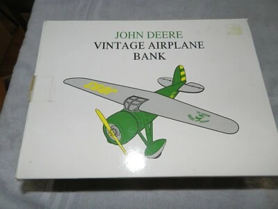 JOHN DEERE 1927 LOCKHEED VEGA 5B Die Cast Dealer edition Airplane bank  - Image 1 of 4
