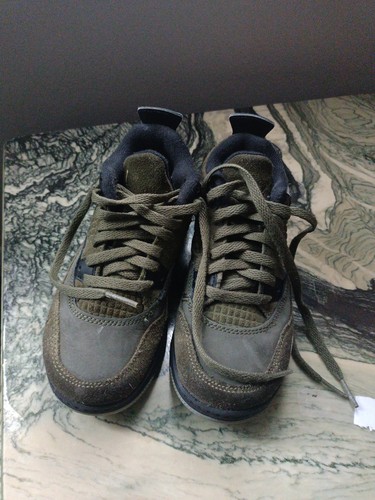 Taglia 5 5 (GS) Jordan 4 SE Retro Low Craft Oliva