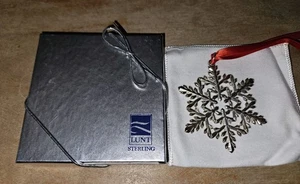Lunt 2007 Sterlingsilber Schneeflocke Weihnachtsschmuck neuwertig in Box  - Bild 1 von 5