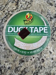 Tan Lace duct tape roll Duck Brand NIP 1.88" x 10 yd DISCONTINUED - Picture 1 of 5