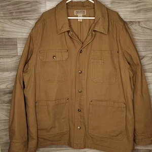 Duluth Trading Chore Coat Men’s 2XL Brown Button Heavy Canvas Jacket Pockets - Picture 1 of 9