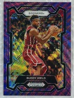 Selecciones del draft de Panini Prizm 2024 - #12 Buddy Hield - Purple Wave Prizm NBA Foto 1 de 2