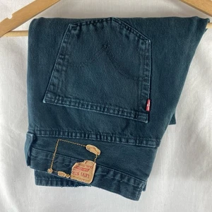 Levis 501 Mens Jeans W36 L30 36x30 36S Waist 36 Leg 30 Black Distressed Thrashed - Picture 1 of 13