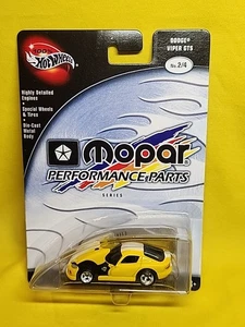 2002 HOT WHEELS 100% MOPAR PERFORMANCE PARTS DODGE VIPER GTS YELLOW NIP 🔥F - Picture 1 of 19