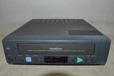 Vintage Goldstar GVP-C135 VHS Videorecorder Video Cassette Player *ohne Fernbedienung* - Bild 1 von 4