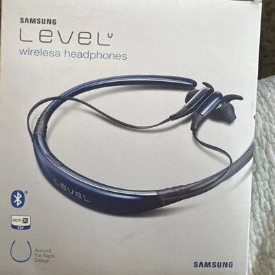 Samsung Level U EO-BG920 In-Ear Wireless Headphones Around Neck Blue - Image 1 of 2