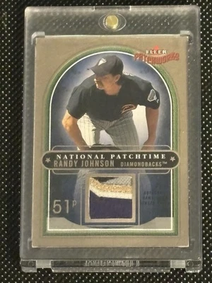 2004 Fleer Randy Johnson National Patchtime Game Worn 5 Color Jersey Patch /100 - Image 1 of 2