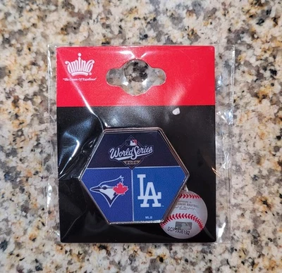 Los Angeles LA Dodgers Toronto Blue Jays 2025 World Series Dueling Lapel Pin - Image 1 of 2
