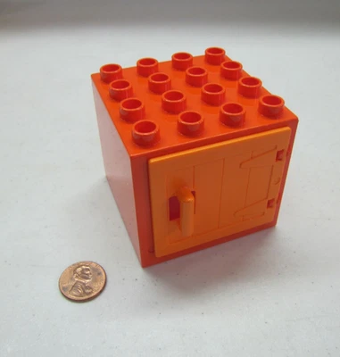 Lego Duplo Naranja Oscuro Puerta Ventana Panel Bloque de Construcción 4X4 Foto 1 de 3