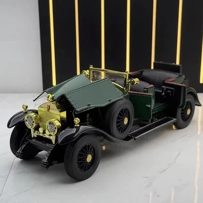 1:24 Rolls Royce Phantom 1925 Diecast Model Car w/ Light Sound Vintage Toy Gift - Image 1 of 4