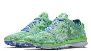 Nike Free Trail Flyknit Gr. 9 neongrün/blau Damen Sneaker - gut gebraucht - Bild 1 von 16
