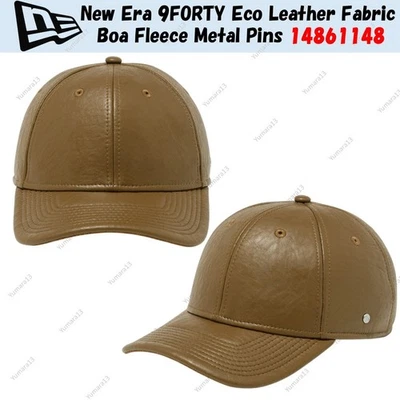 Alfileres de metal New Era 9FORTY tela de cuero ecológico boa polar 14861148 Foto 1 de 4