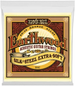 Ernie Ball 2047 Silk & Steel 80/20 Bronze Acoustic Guitar Strings 10-50 ex soft - Picture 1 of 1