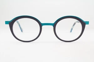 Rare Authentic Face a Face AKIKO 2 933M 43mm Navy Blue Teal Glasses France - Picture 1 of 7