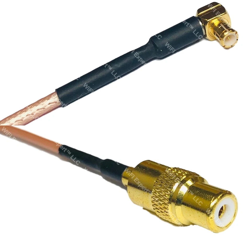 RG316 MCX MALE ANGLE to RCA FEMALE RF Cable Rapid-SHIP LOT - Image 1 of 1