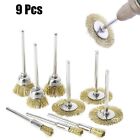 Rust Remover Brass Brush Wire Wheel Set for Metal and Non Metal Polishing