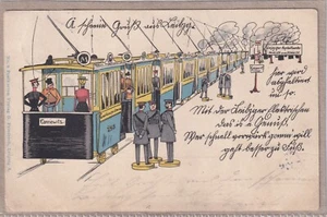 Ansichtskarte Leipzig - Straßenbahn Linie 243 Connewitz - Asphaltwerke - 1907 - Bild 1 von 2