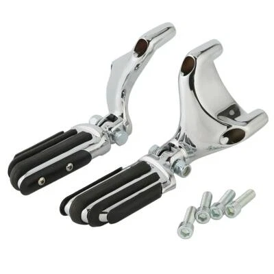 Clavijas de montaje cromadas para pasajero aptas para Harley Sportster XL 883 1200 2004-13 Foto 1 de 4