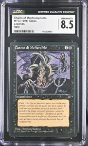 MTG Legends CHAINS OF MEPHISTOPHELES Italian CGC 8.5 (9057) Graded Power LPD - Picture 1 of 2