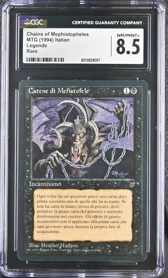 MTG Legends CHAINS OF MEPHISTOPHELES Italian CGC 8.5 (9057) Graded Power LPD - Image 1 of 2