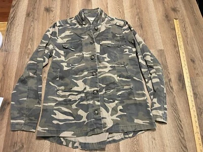 Maurices куртка, женщин большой коричневый зеленый камуфляж Jean куртка на пуговицах - Изображение 1 из 4