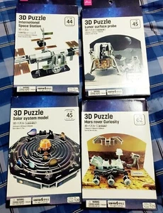 4x 3D SPACE PUZZLES FROM JAPAN - Picture 1 of 1