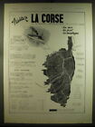1934 Corsica Tourism Advertisement - in French - La Corse