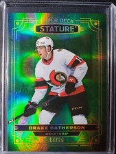 2022-23 Upper Deck UD Stature Drake Batherson Green Parallel /66 Senators